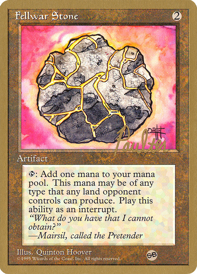Fellwar Stone (Preston Poulter) (SB) [Pro Tour Collector Set] | Good Games Cannington
