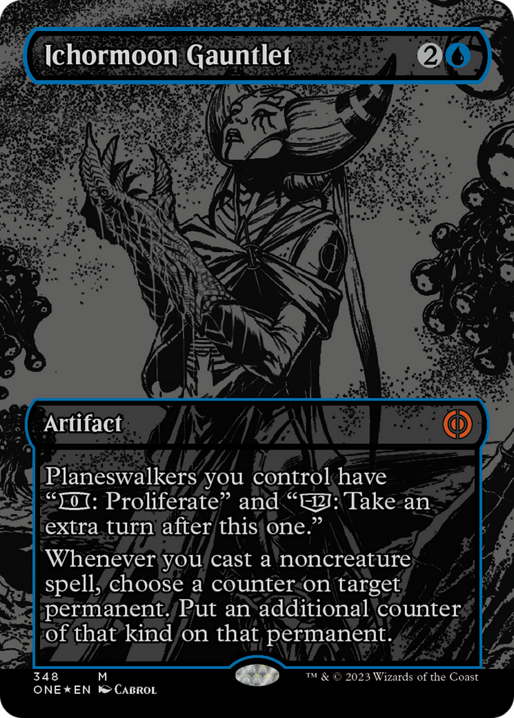 Ichormoon Gauntlet (Oil Slick Raised Foil) [Phyrexia: All Will Be One] | Good Games Cannington