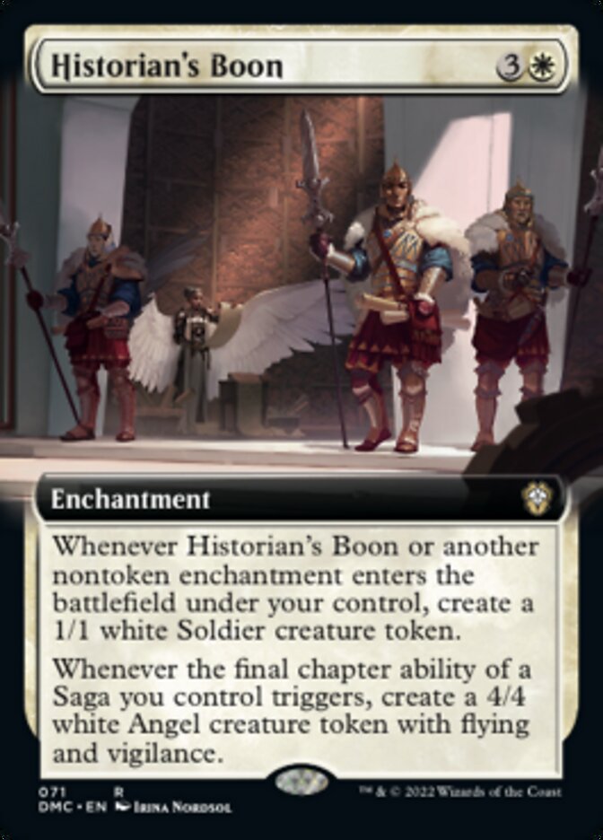 Historian's Boon (Extended Art) [Dominaria United Commander] | Good Games Cannington