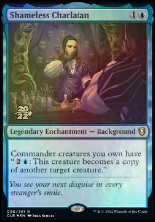 Shameless Charlatan [Commander Legends: Battle for Baldur's Gate Prerelease Promos] | Good Games Cannington