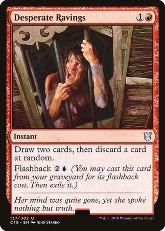 Desperate Ravings [Commander 2019] | Good Games Cannington