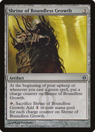 Shrine of Boundless Growth [New Phyrexia] | Good Games Cannington