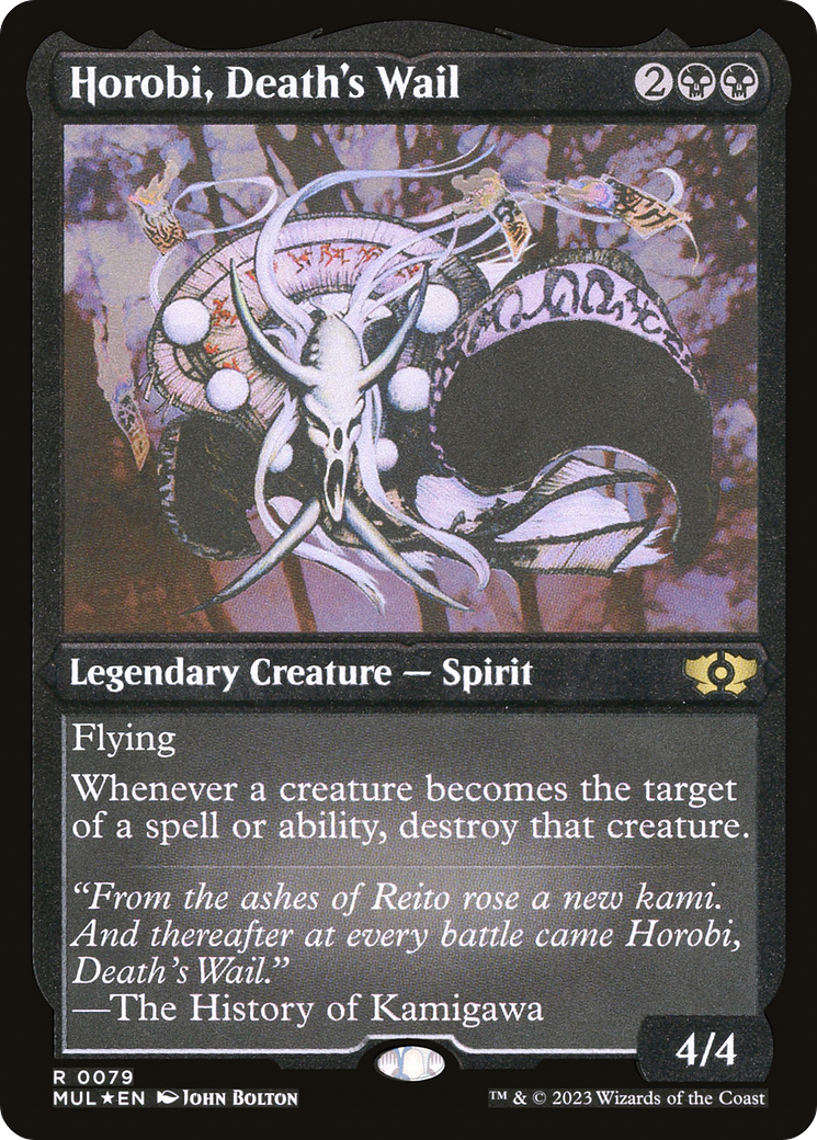 Horobi, Death's Wail (Foil Etched) [Multiverse Legends] | Good Games Cannington