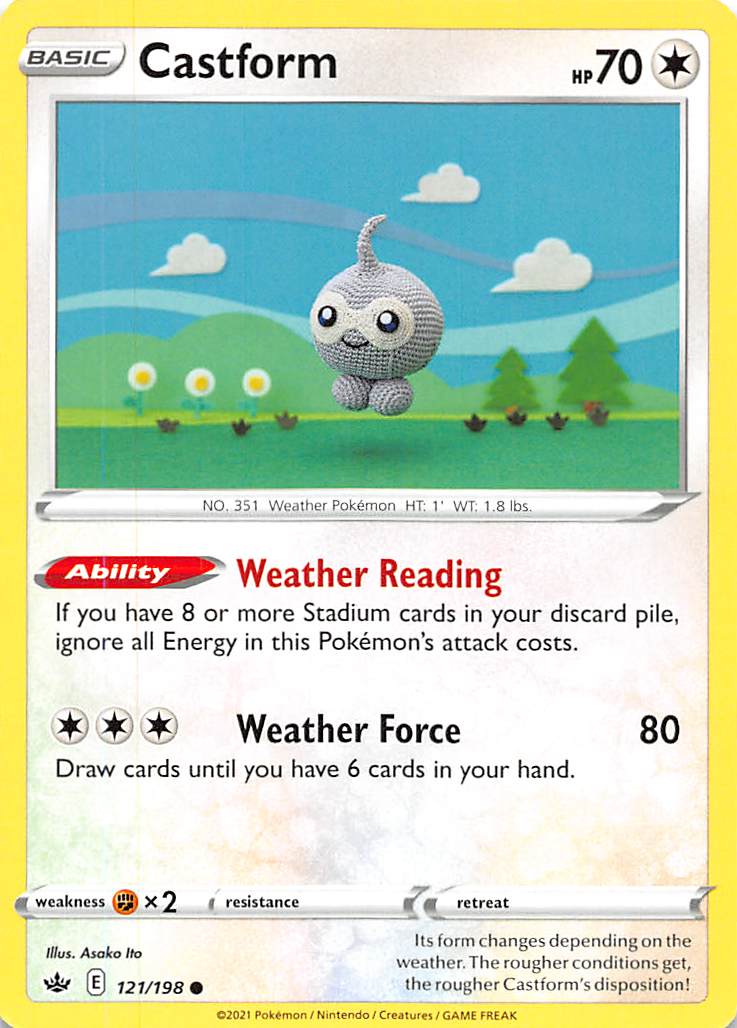 Castform (121/198) [Sword & Shield: Chilling Reign] | Good Games Cannington