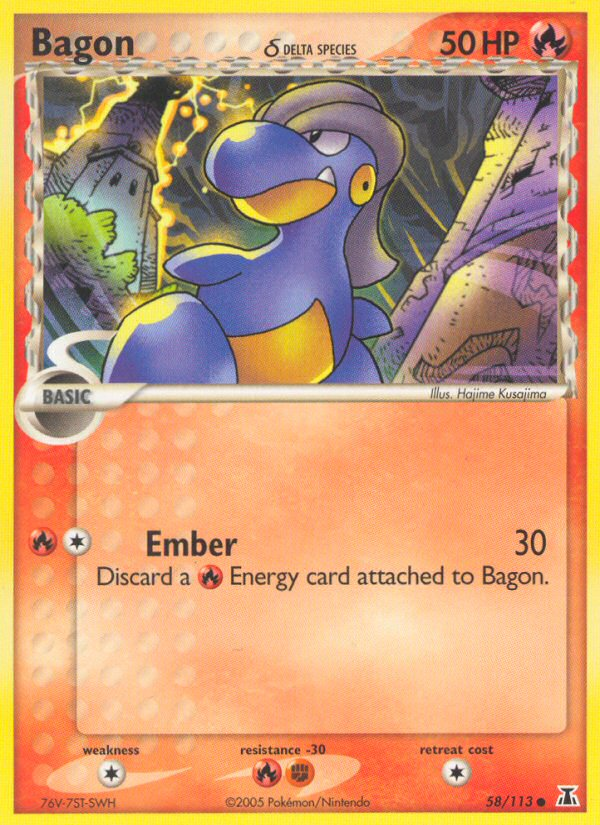 Bagon (58/113) (Delta Species) [EX: Delta Species] | Good Games Cannington