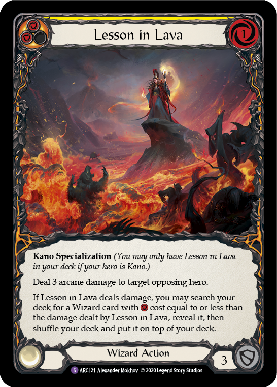 Lesson in Lava [U-ARC121] Unlimited Normal | Good Games Cannington