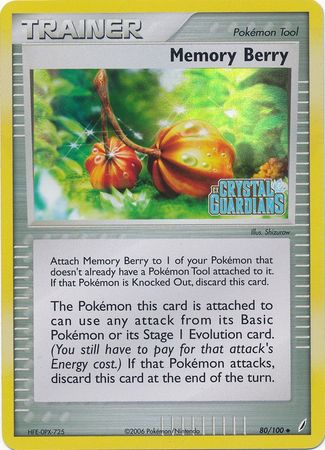 Memory Berry (80/100) (Stamped) [EX: Crystal Guardians] | Good Games Cannington