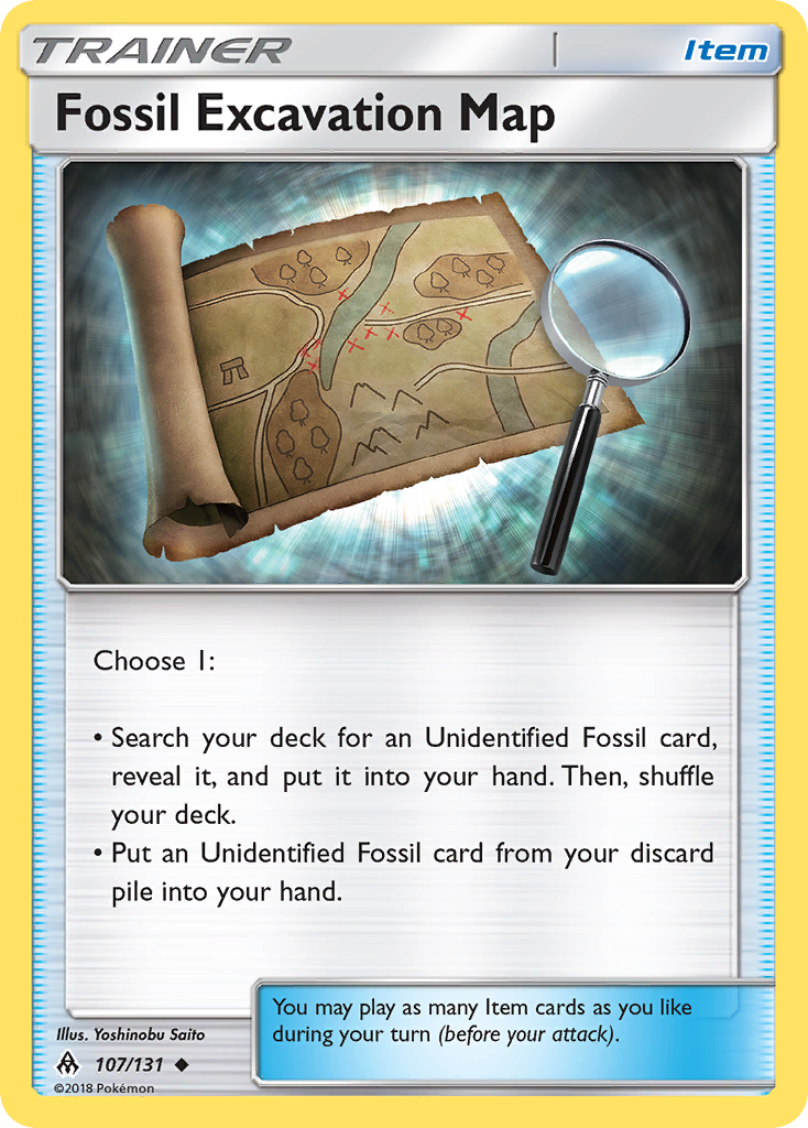 Fossil Excavation Map (107/131) [Sun & Moon: Forbidden Light] | Good Games Cannington