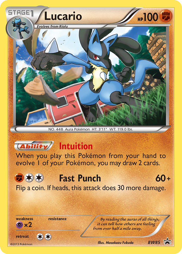 Lucario (BW85) [Black & White: Black Star Promos] | Good Games Cannington