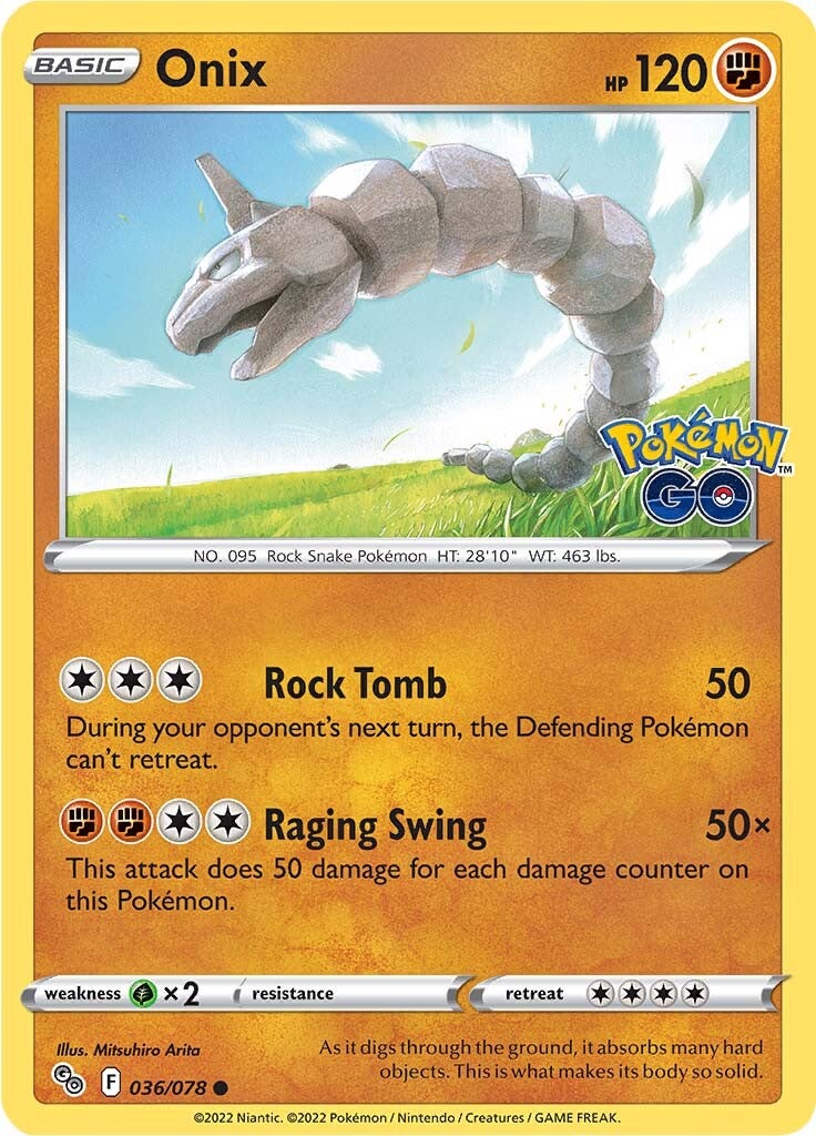Onix (036/078) [Pokémon GO] | Good Games Cannington