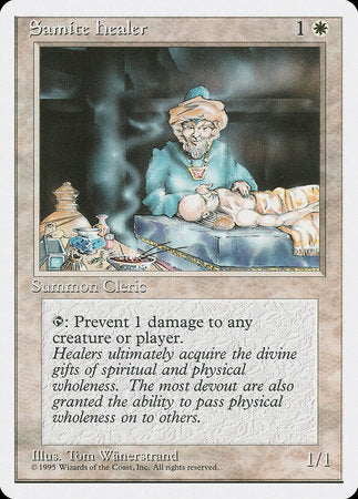Samite Healer [Fourth Edition] | Good Games Cannington