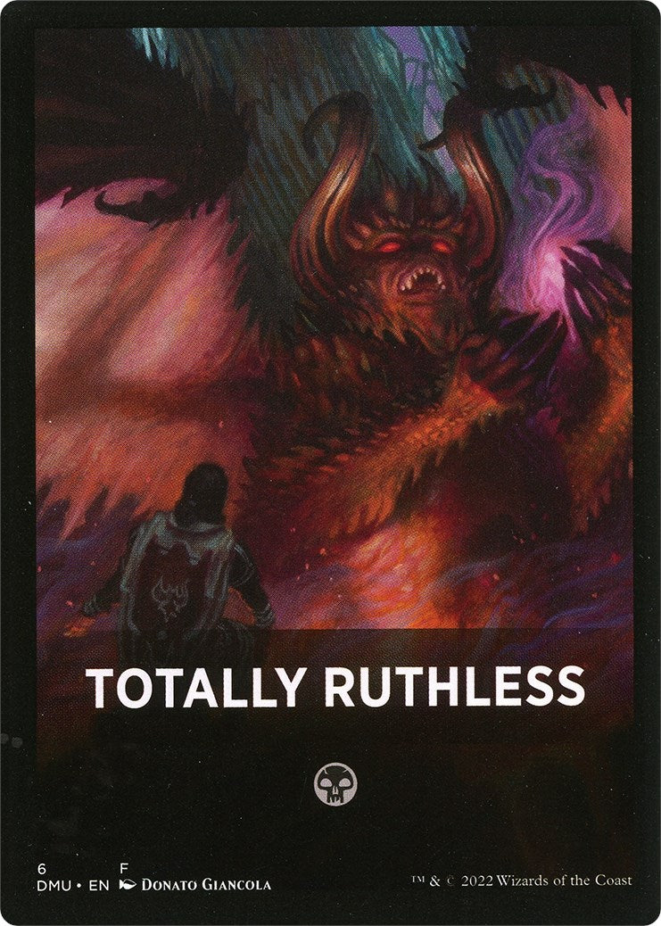 Totally Ruthless Theme Card [Dominaria United Tokens] | Good Games Cannington
