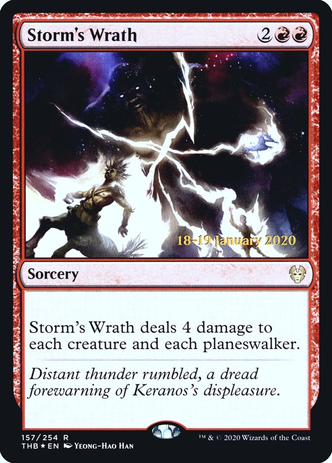Storm's Wrath [Theros Beyond Death Prerelease Promos] | Good Games Cannington