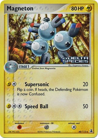 Magneton (48/113) (Stamped) [EX: Delta Species] | Good Games Cannington