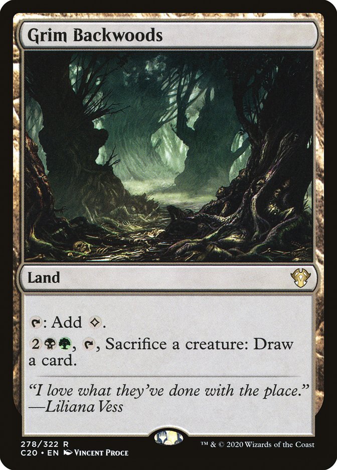 Grim Backwoods [Commander 2020] | Good Games Cannington
