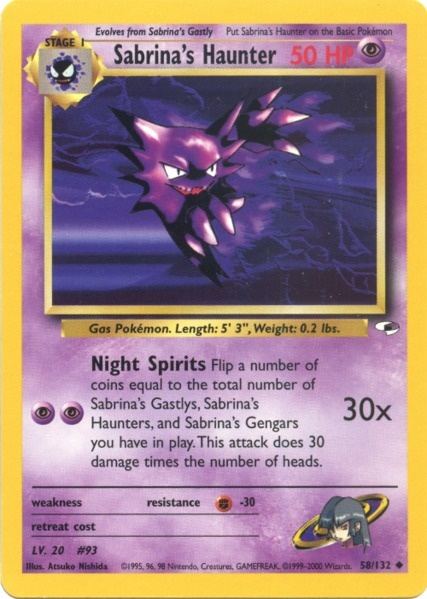 Sabrina's Haunter (58/132) [Gym Heroes Unlimited] | Good Games Cannington