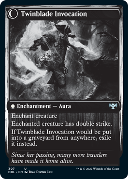 Twinblade Geist // Twinblade Invocation [Innistrad: Double Feature] | Good Games Cannington