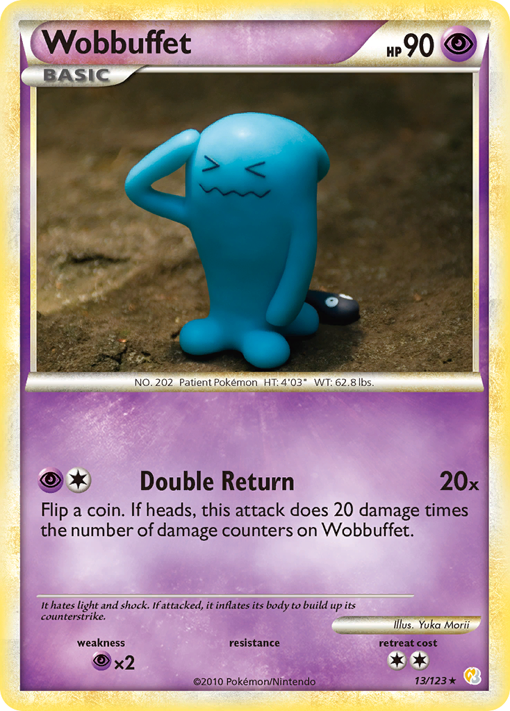 Wobbuffet (13/123) [HeartGold & SoulSilver: Base Set] | Good Games Cannington