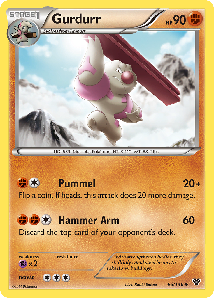 Gurdurr (66/146) [XY: Base Set] | Good Games Cannington