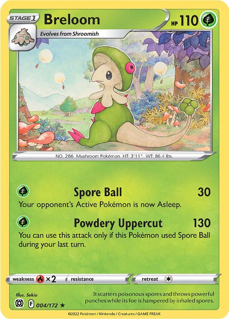 Breloom (004/172) [Sword & Shield: Brilliant Stars] | Good Games Cannington
