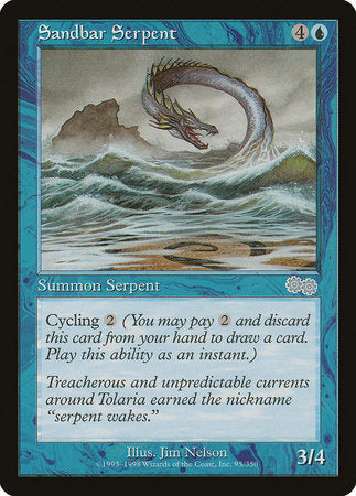 Sandbar Serpent [Urza's Saga] | Good Games Cannington
