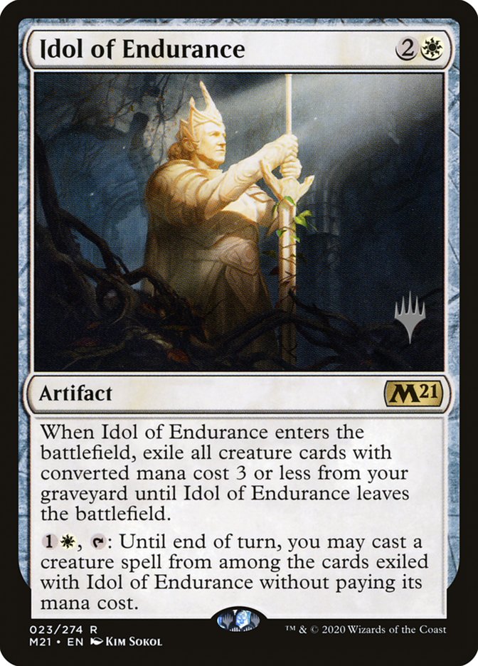 Idol of Endurance (Promo Pack) [Core Set 2021 Promos] | Good Games Cannington