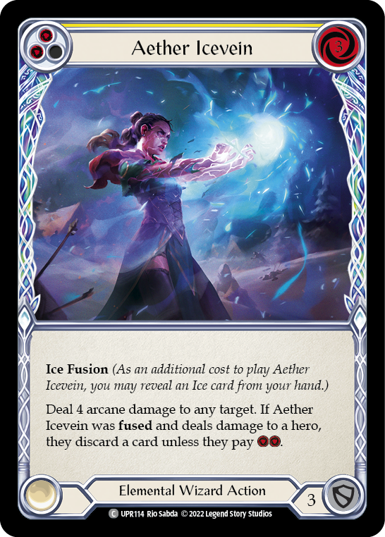 Aether Icevein (Yellow) [UPR114] (Uprising) | Good Games Cannington