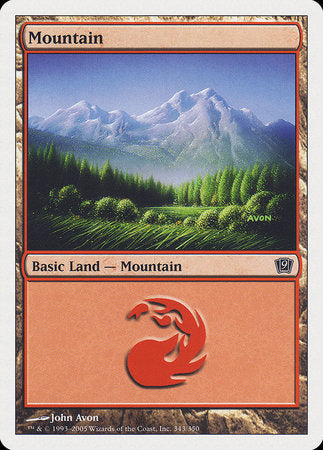 Mountain (343) [Ninth Edition] | Good Games Cannington