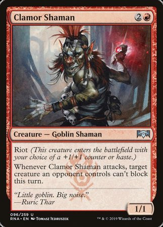 Clamor Shaman [Ravnica Allegiance] | Good Games Cannington