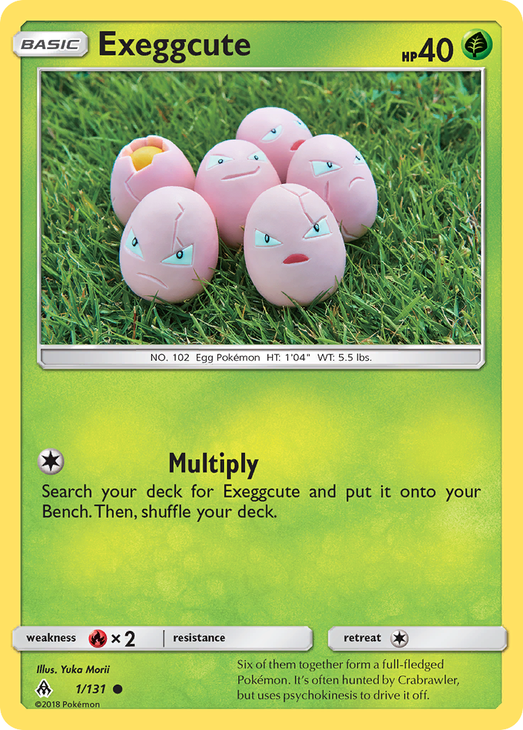 Exeggcute (1/131) [Sun & Moon: Forbidden Light] | Good Games Cannington