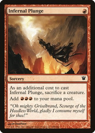 Infernal Plunge [Innistrad] | Good Games Cannington