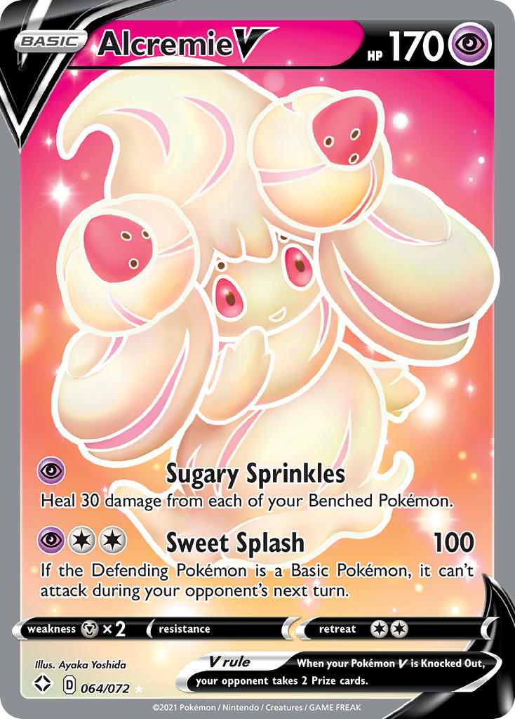 Alcremie V (064/072) [Sword & Shield: Shining Fates] | Good Games Cannington