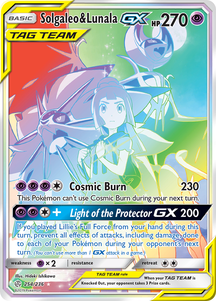 Solgaleo & Lunala GX (254/236) [Sun & Moon: Cosmic Eclipse] | Good Games Cannington