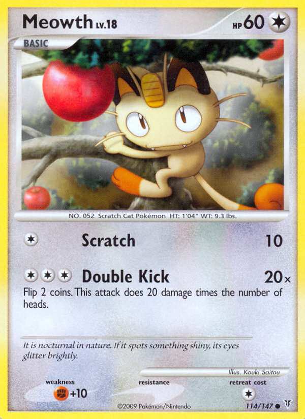 Meowth (114/147) [Platinum: Supreme Victors] | Good Games Cannington