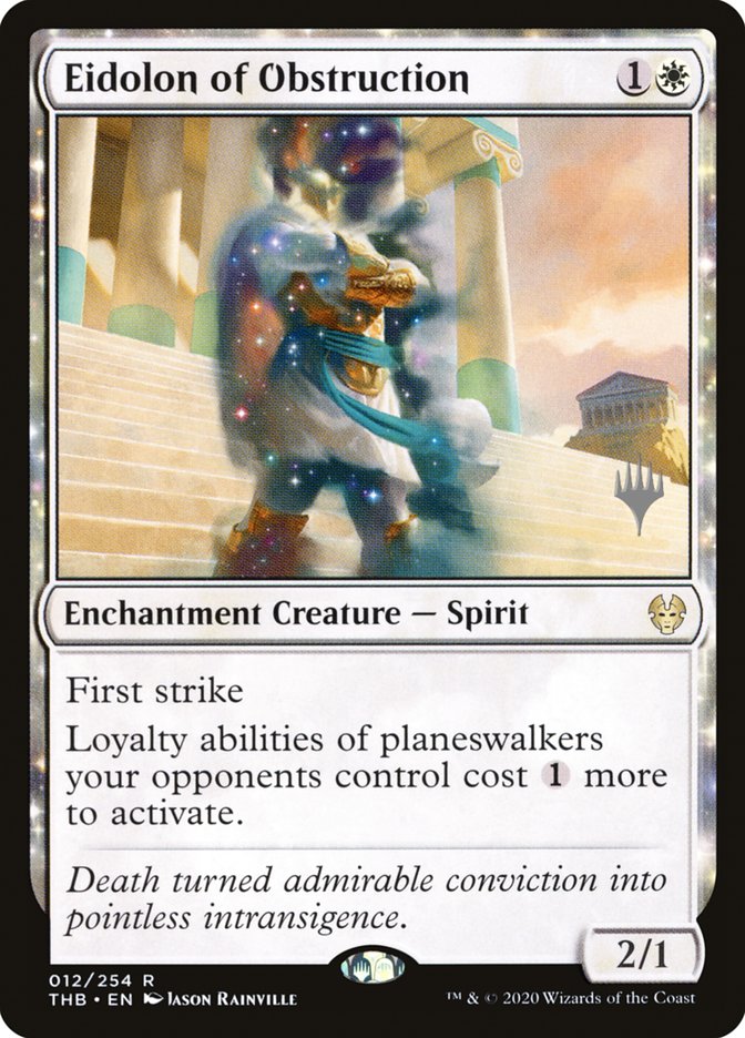 Eidolon of Obstruction (Promo Pack) [Theros Beyond Death Promos] | Good Games Cannington