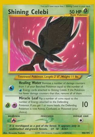 Shining Celebi (106/105) [Neo Destiny Unlimited] | Good Games Cannington