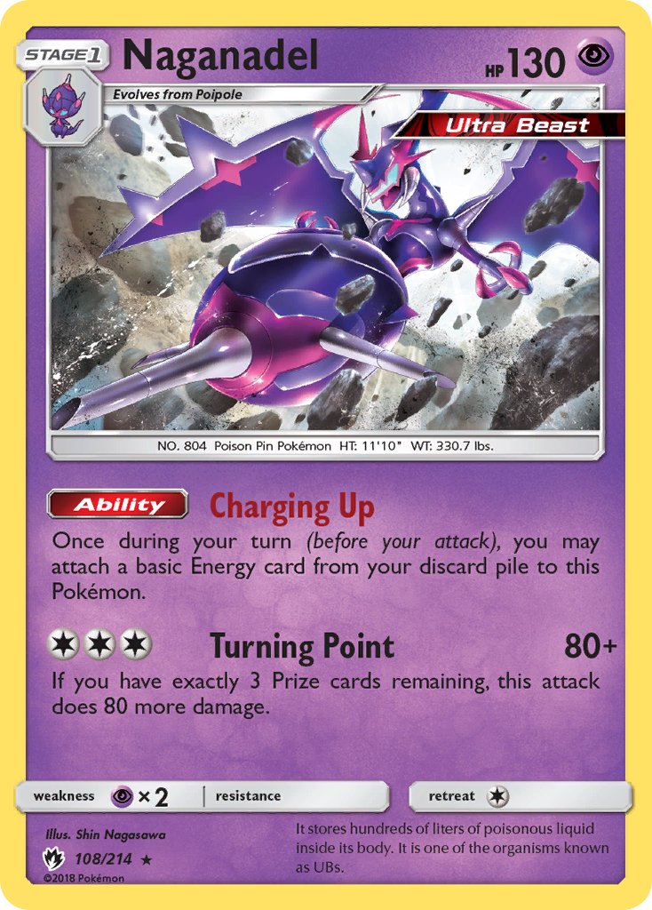 Naganadel(108/214) (Theme Deck Exclusive) [Sun & Moon: Lost Thunder] | Good Games Cannington