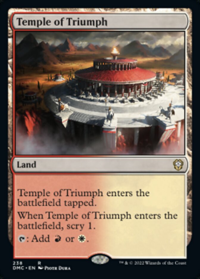 Temple of Triumph [Dominaria United Commander] | Good Games Cannington