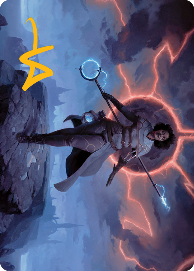 Rona, Herald of Invasion Art Card (Gold-Stamped Signature) [March of the Machine Art Series] | Good Games Cannington