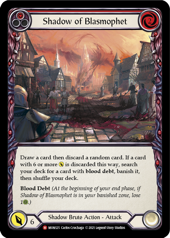 Shadow of Blasmophet [MON125-RF] 1st Edition Rainbow Foil | Good Games Cannington