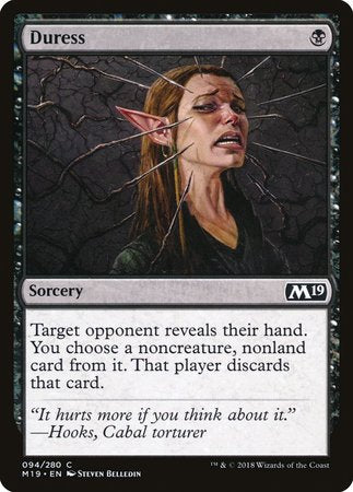 Duress [Core Set 2019] | Good Games Cannington
