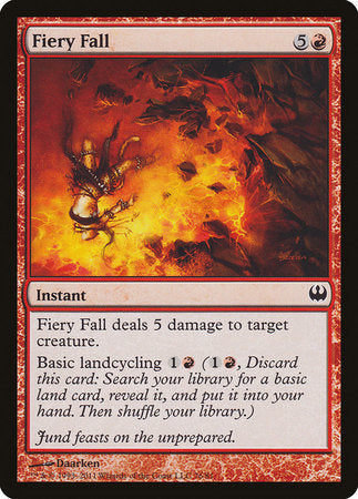 Fiery Fall [Duel Decks: Knights vs. Dragons] | Good Games Cannington