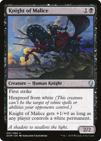 Knight of Malice [Dominaria] | Good Games Cannington