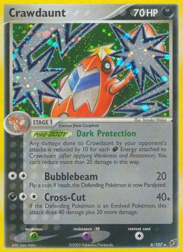 Crawdaunt (6/107) [EX: Deoxys] | Good Games Cannington