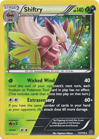 Shiftry (11/114) (Cosmos Holo) [XY: Steam Siege] | Good Games Cannington