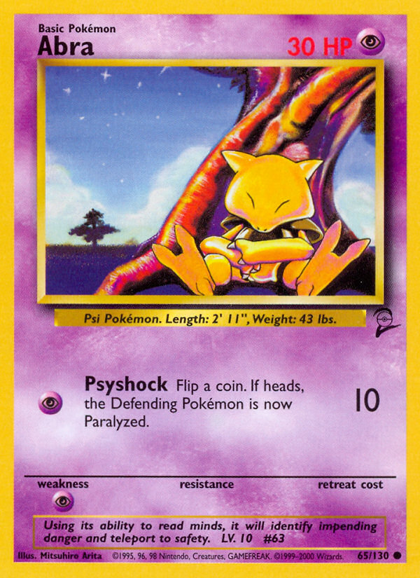 Abra (65/130) [Base Set 2] | Good Games Cannington