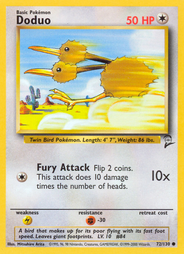 Doduo (72/130) [Base Set 2] | Good Games Cannington