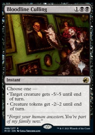 Bloodline Culling (Promo Pack) [Innistrad: Midnight Hunt Promos] | Good Games Cannington
