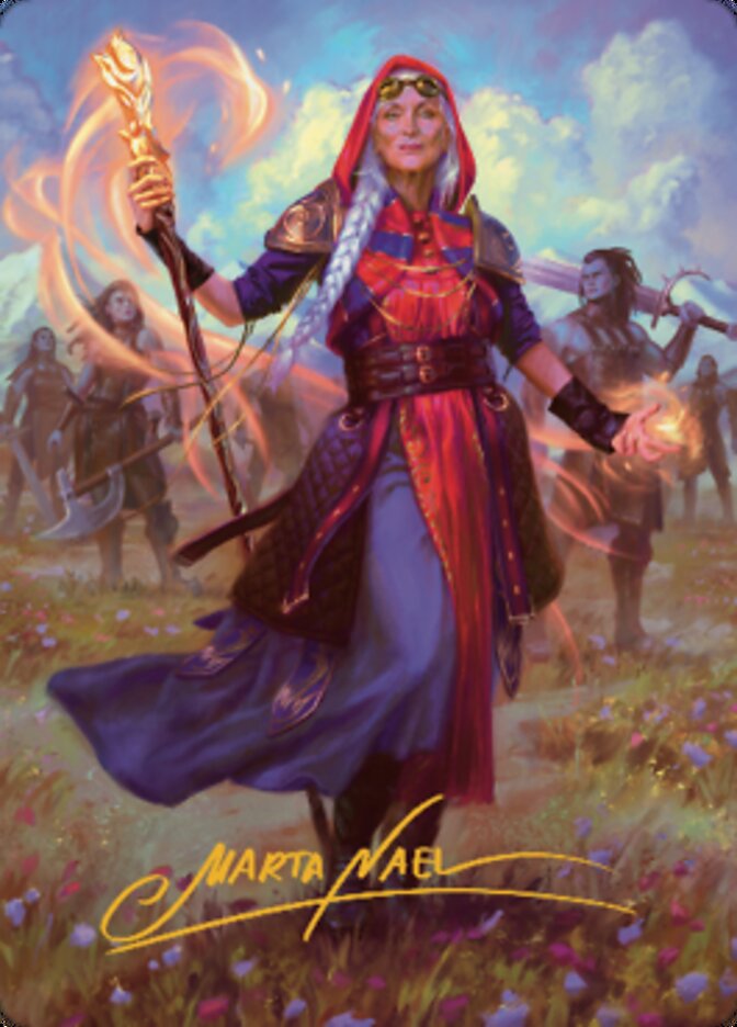 Jaya, Fiery Negotiator Art Card 1 (Gold-Stamped Signature) [Dominaria United Art Series] | Good Games Cannington