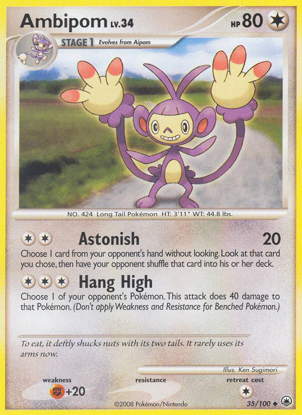 Ambipom (35/100) [Diamond & Pearl: Majestic Dawn] | Good Games Cannington